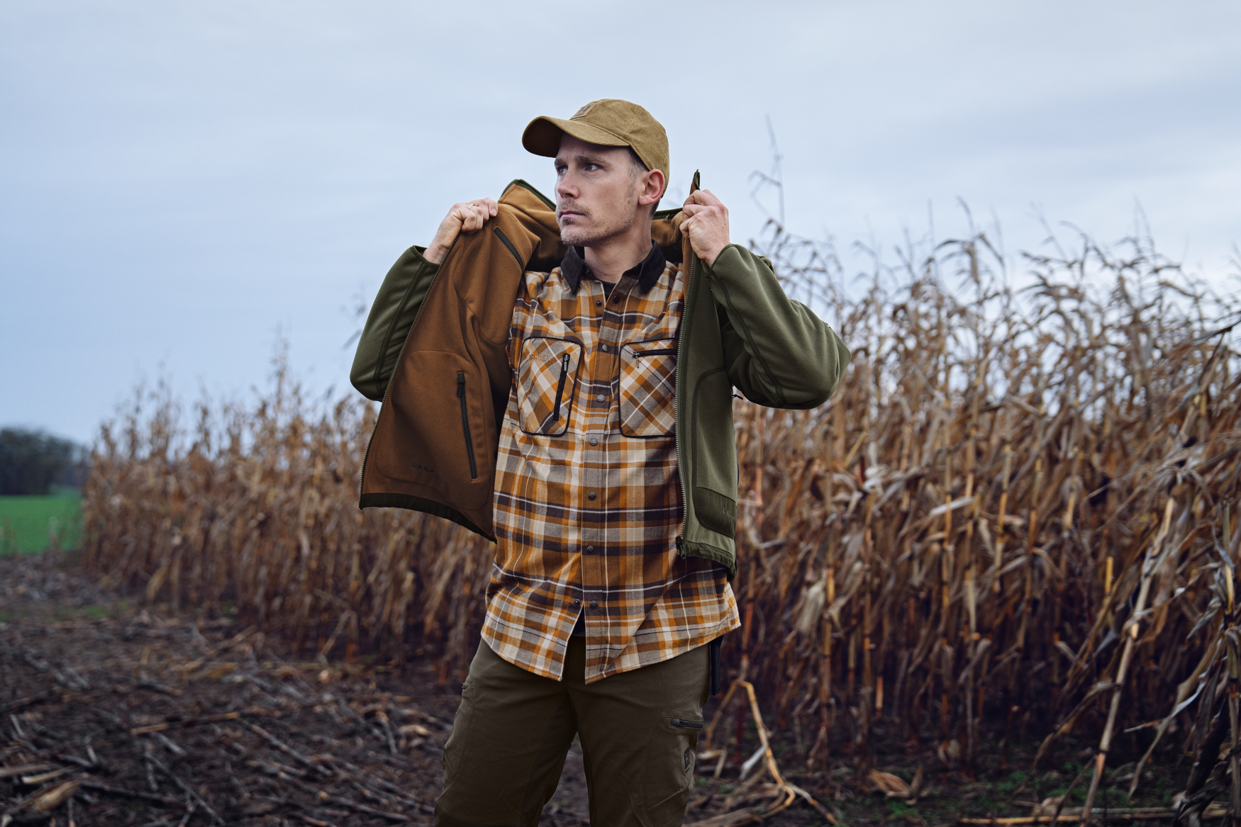 Pajala skjorte Cornstalk check
