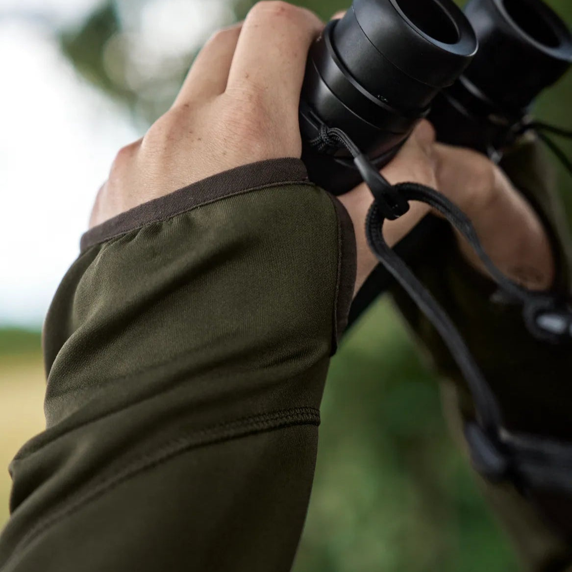 Härkila Deer stalker fleece hætte trøje med lynlås