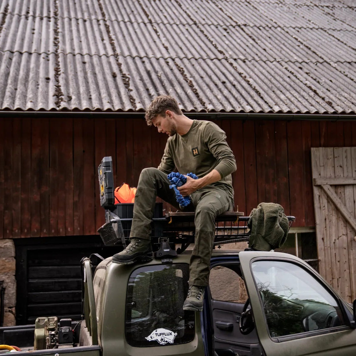 Härkila Fjell Bukser Willow green/Shadowbrown