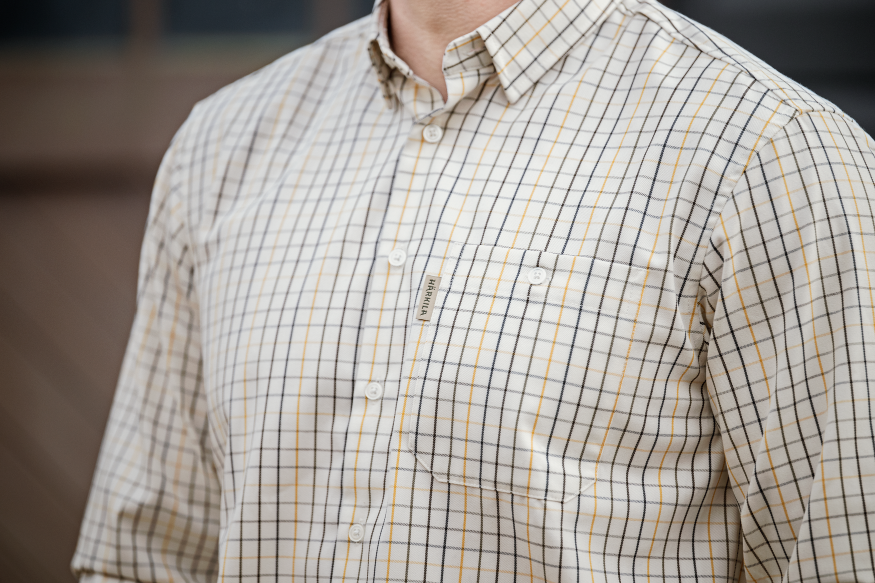 Haywood uldblanding L/S skjorteArrowwood yellow check