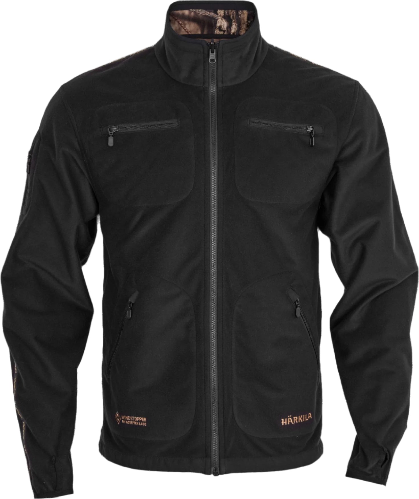 Härkila Mossy Kamko WSP fleece jakke mossyoak/black