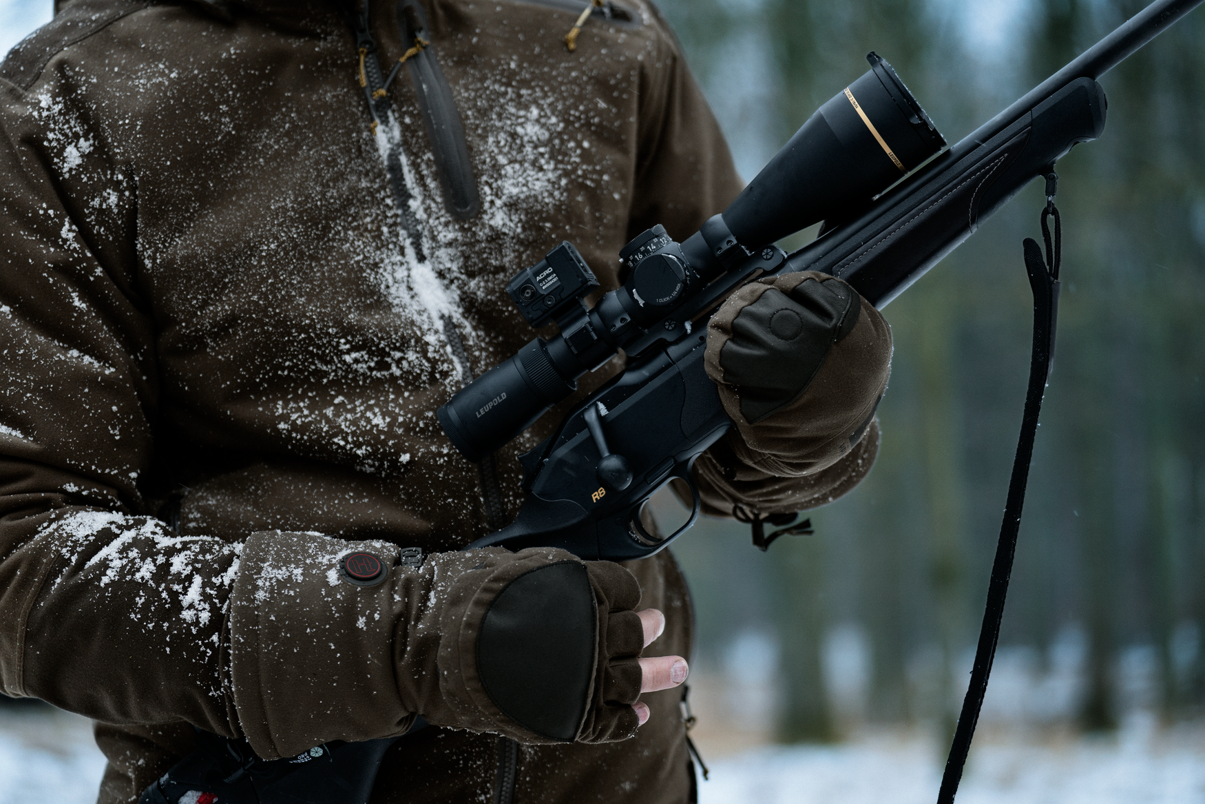 Härkila Heat HSP foldbare vanter Huntinggreen