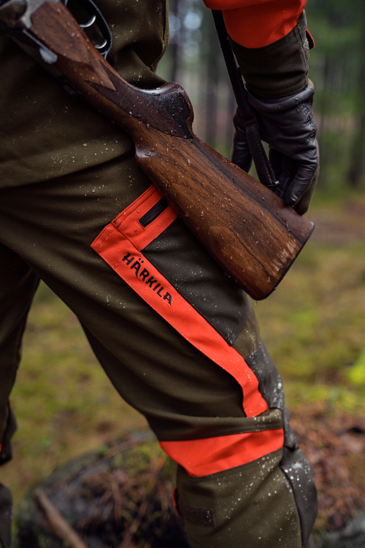 Härkila Pro Hunter Dog Keeper GTX bukser Willow green/orange