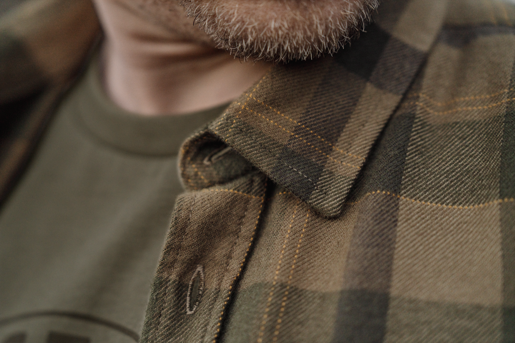 Asmund L/S skjorte Beech green check
