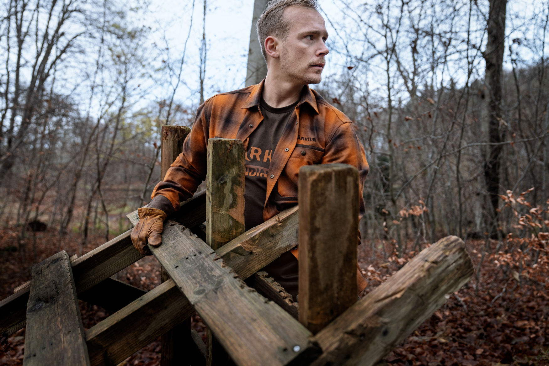 Folke L/S-skjorte Maple check