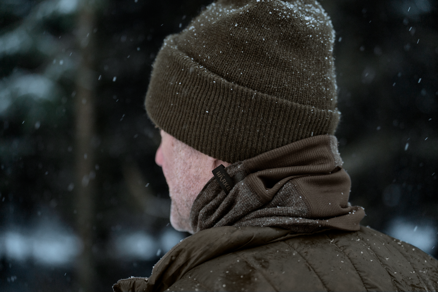 Kodiak CleverWool halsedisse Darkhunting green