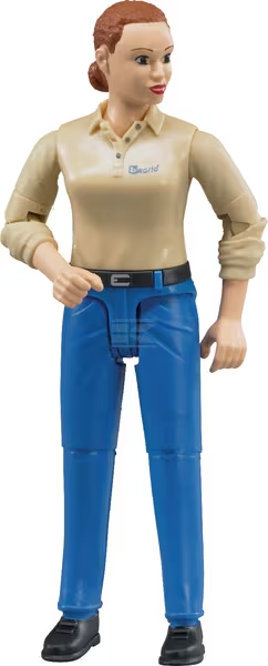 Bruder Kvinde (blå cowboybukser)