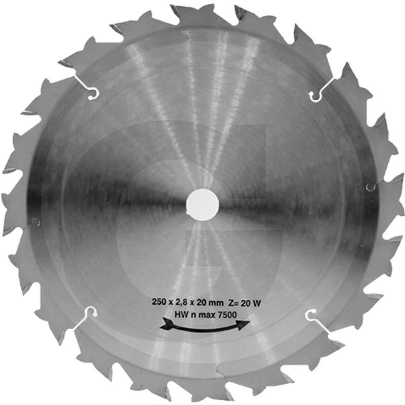 Hårdmetalklinge  250 x 20 mm.