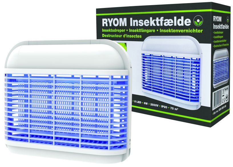 Ryom Fluefanger LED 6W - 75 m2