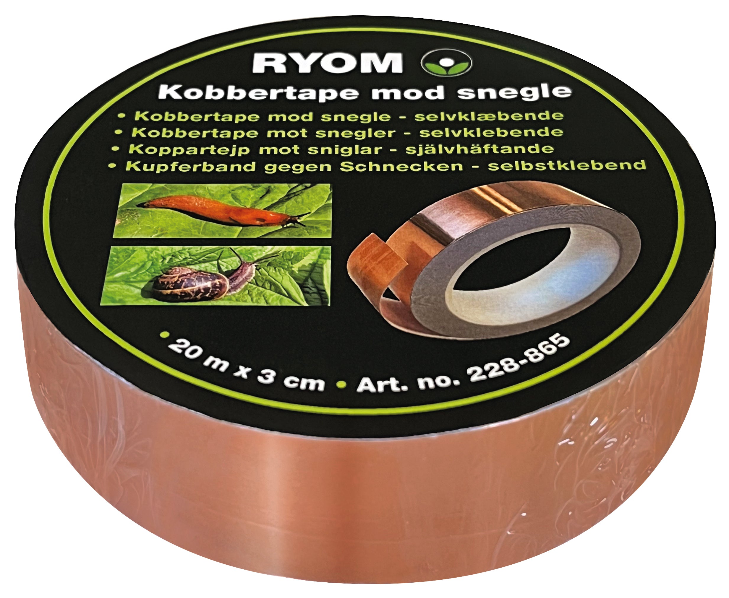 Ryom Snegle kobberbånd 3 cm. x 20 m.