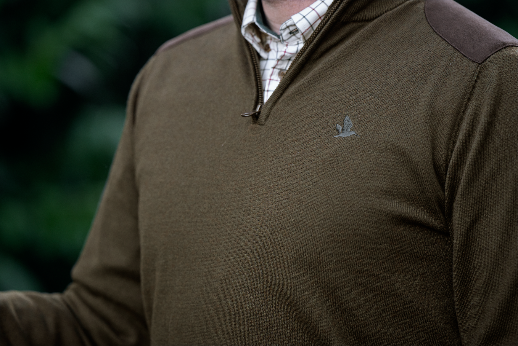 Pinetræ Halv Lynlås Sweater Light Pine