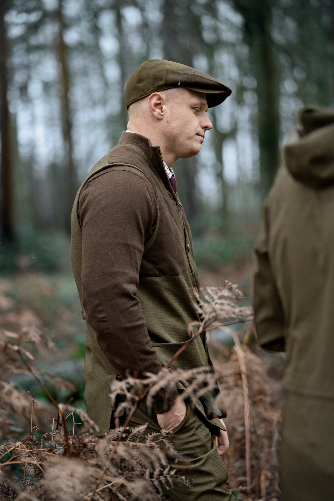 Pinetræ Halv Lynlås Sweater DarkBrown