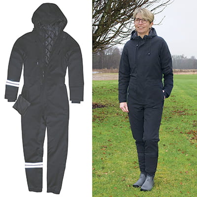 Ryom Unisex Vinterdragt Sort Stretch Str.