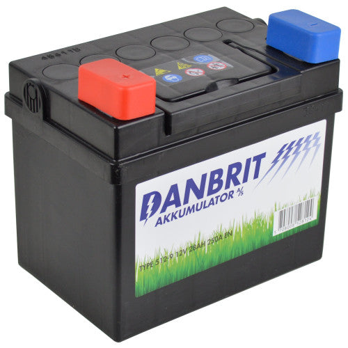 Batteri til havetraktor 12V - 28 Ah.