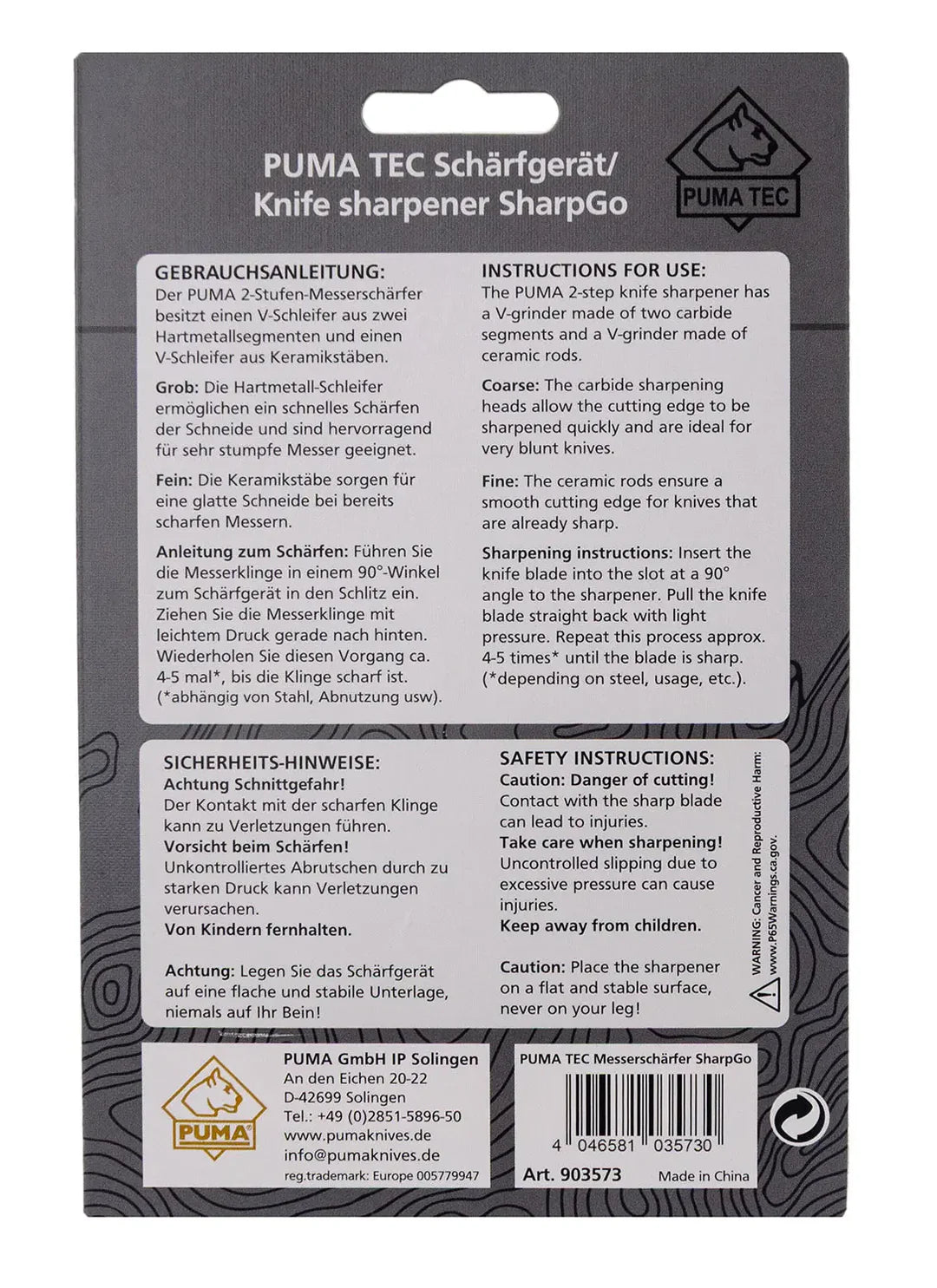 PUMA TEC knivsliber SharpGo