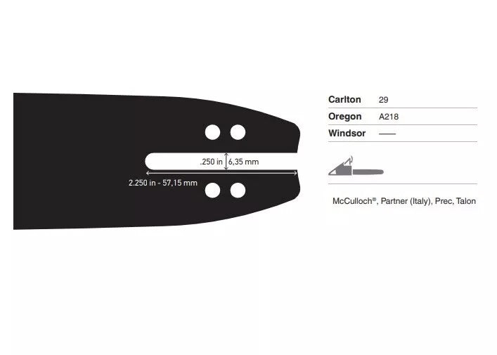 Sværd og kæde sæt 14"-3/8-1,3 mm - 49DL - A218