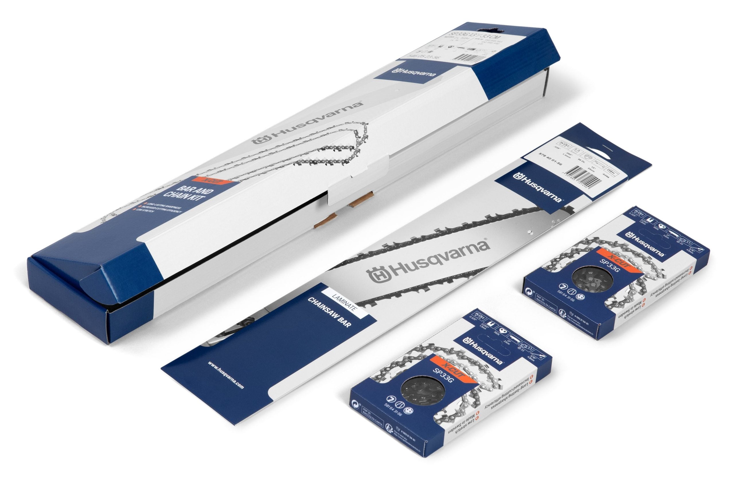 Husqvarna Sværd-Kæde pakke 15" - .325 - 1.3 mm