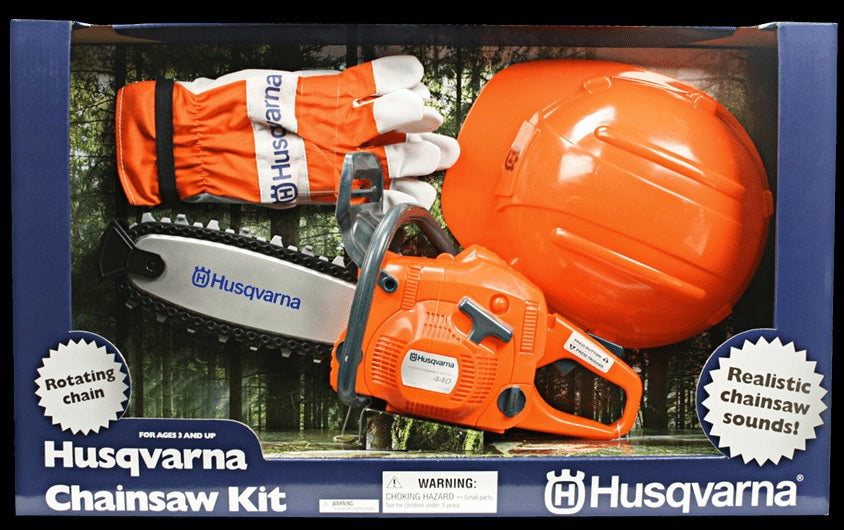 Husqvarna Legetøjs Motorsav m sikkerhedssæt