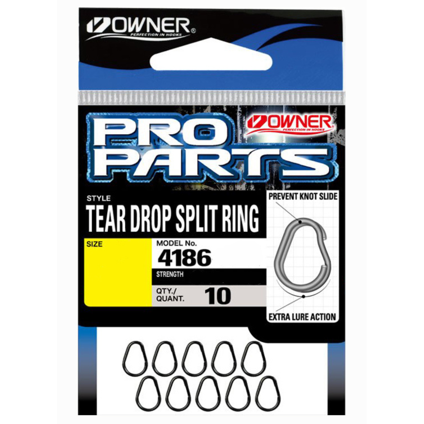 Owner Tear Drop Split Ring