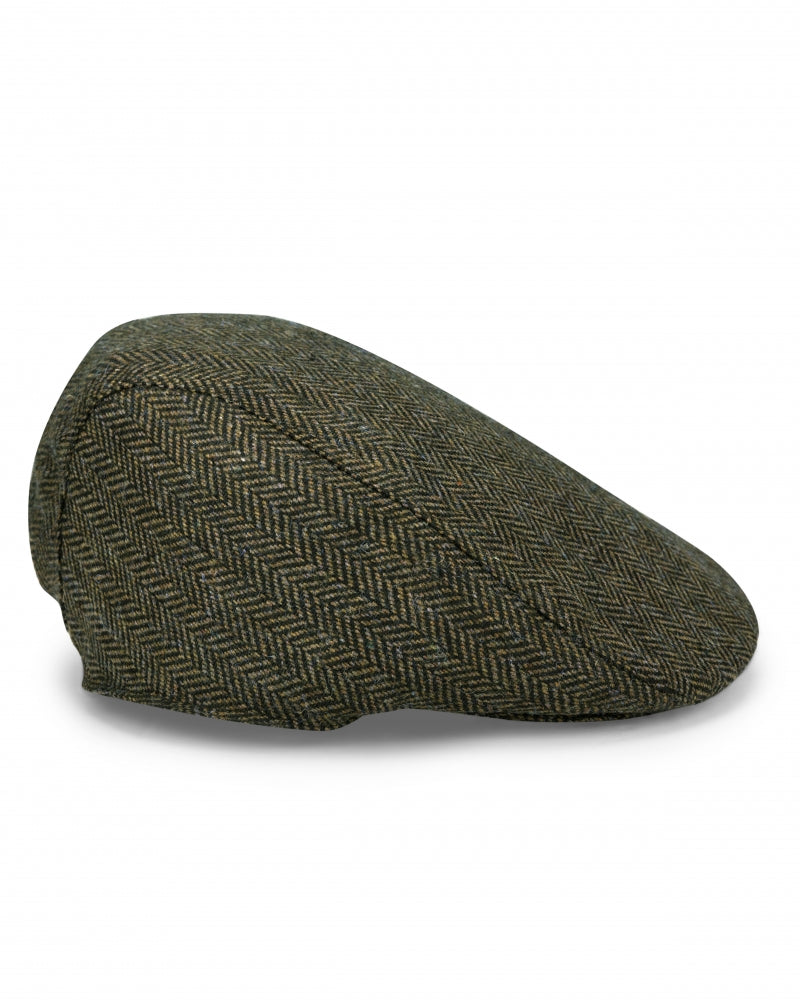 Herringbone Waterproof Tweed Cap