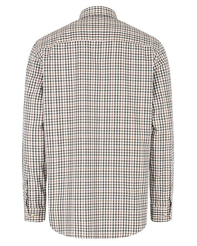 Garvock Cotton Twill Herringbone Check Shirt