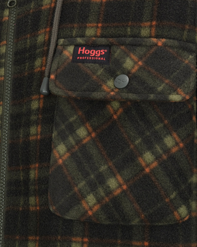 Caithness Hooded Fleece Shacket Green