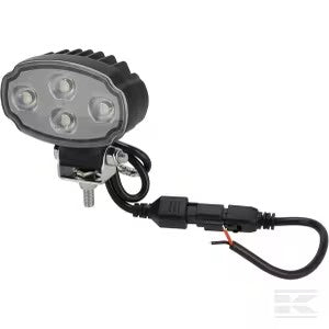 LED arbejdslygte, 20W, 3000 lumen, oval, hvid