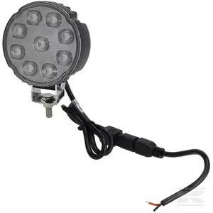 LED arbejdslygte, 27W, 3420 lumen, rund, hvid