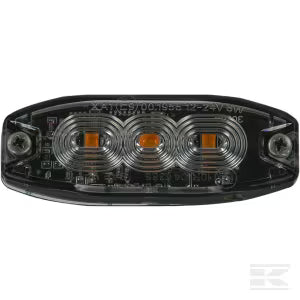 Blinkende advarselslys, ravgul, 3 LED’er