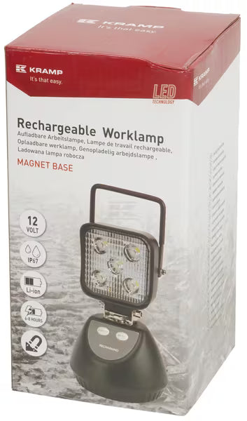 Genopladelig LED arbejdslampe med magnet