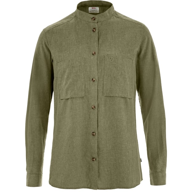 Övik Hemp Shirt LS W - Green