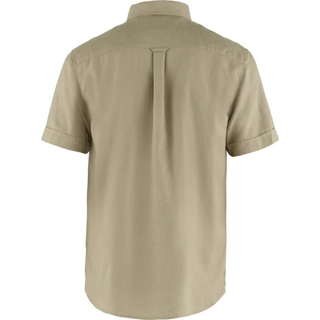 Övik Travel Shirt SS M - Sand Stone