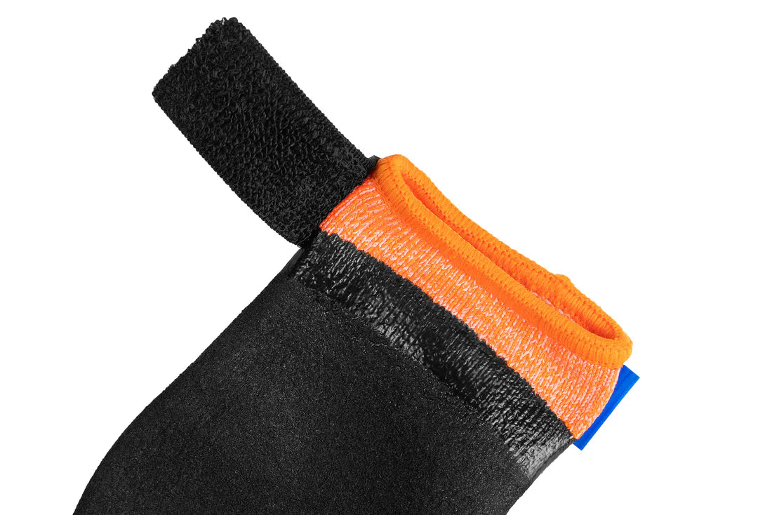 Protector bootie, unisex, black/orange