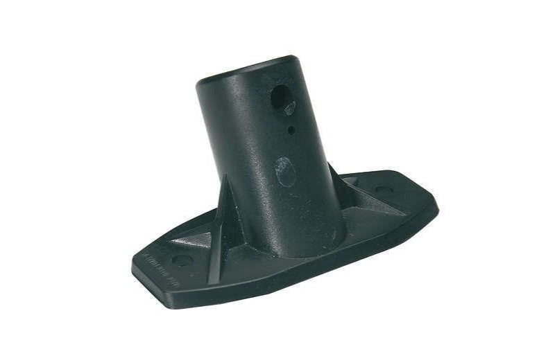 Skafteholder med gevind – Sort nylon inkl. skruer