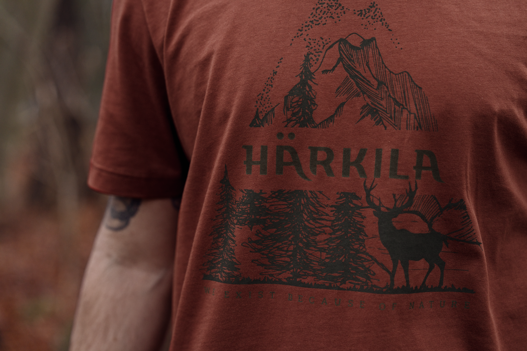 Härkila Nature S/S t-shirt Autumnorange