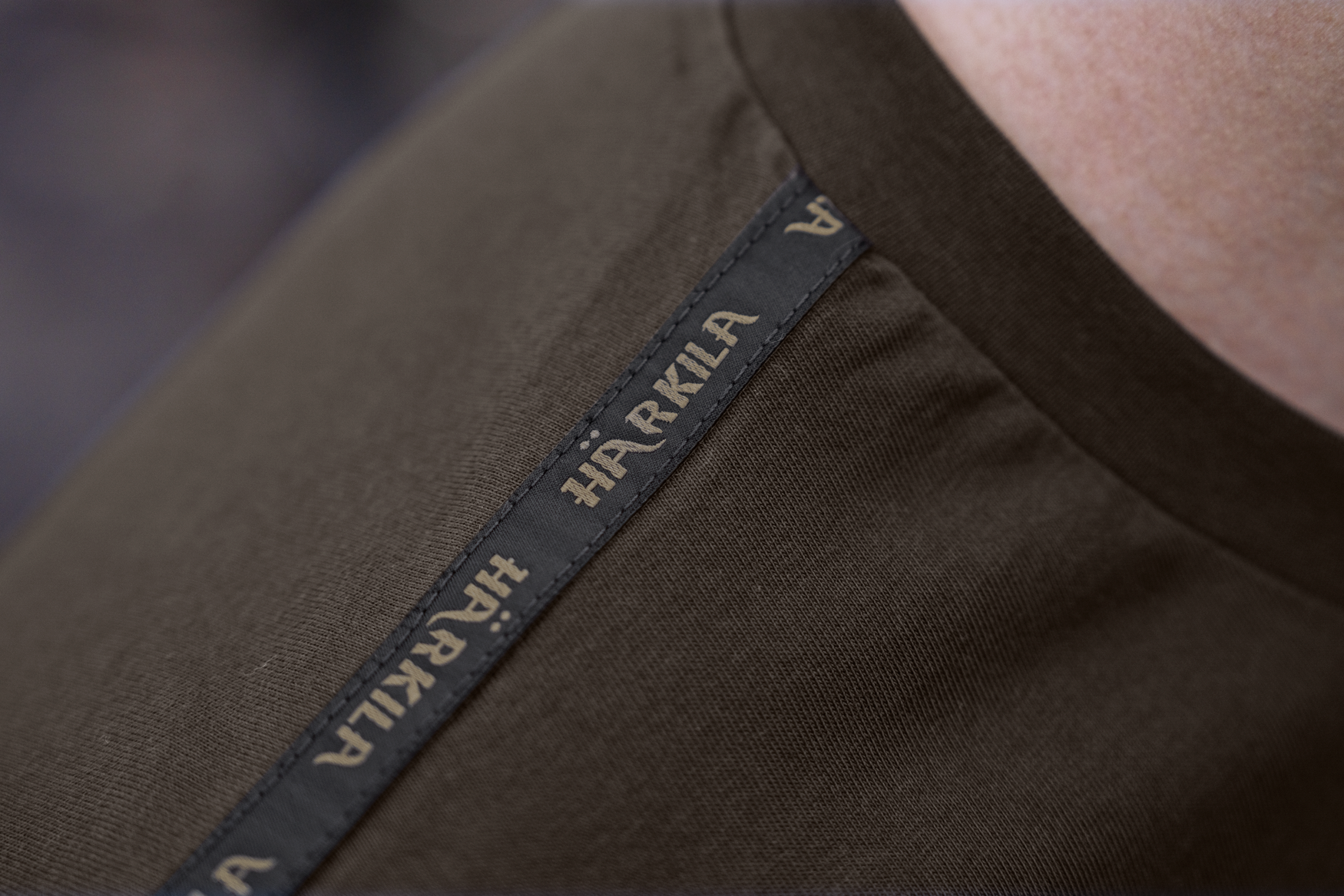 Härkila logo brand S/S t-shirt Shadowbrown/Tarmac