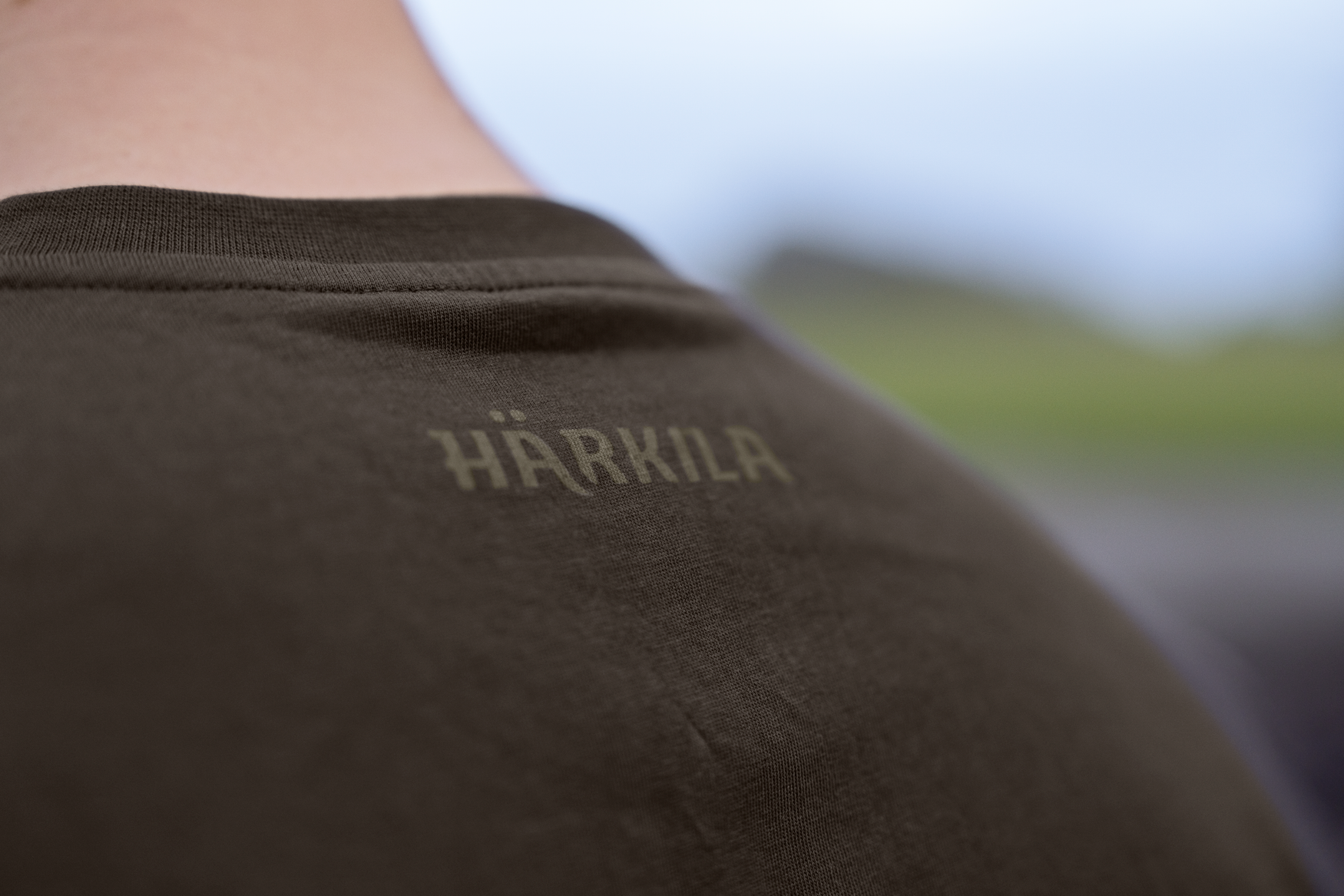 Härkila logo brand S/S t-shirt Shadowbrown/Tarmac