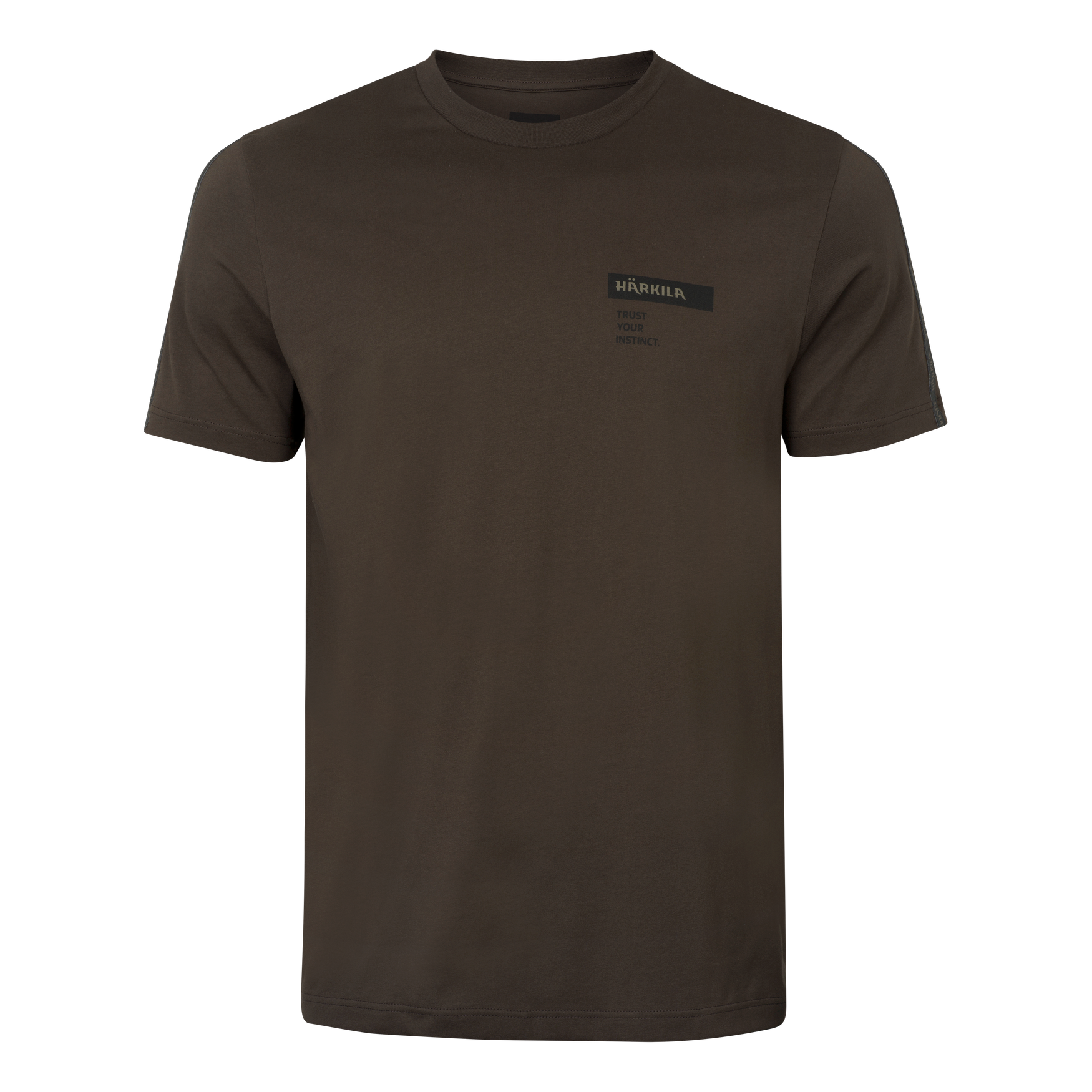 Härkila logo brand S/S t-shirt Shadowbrown/Tarmac
