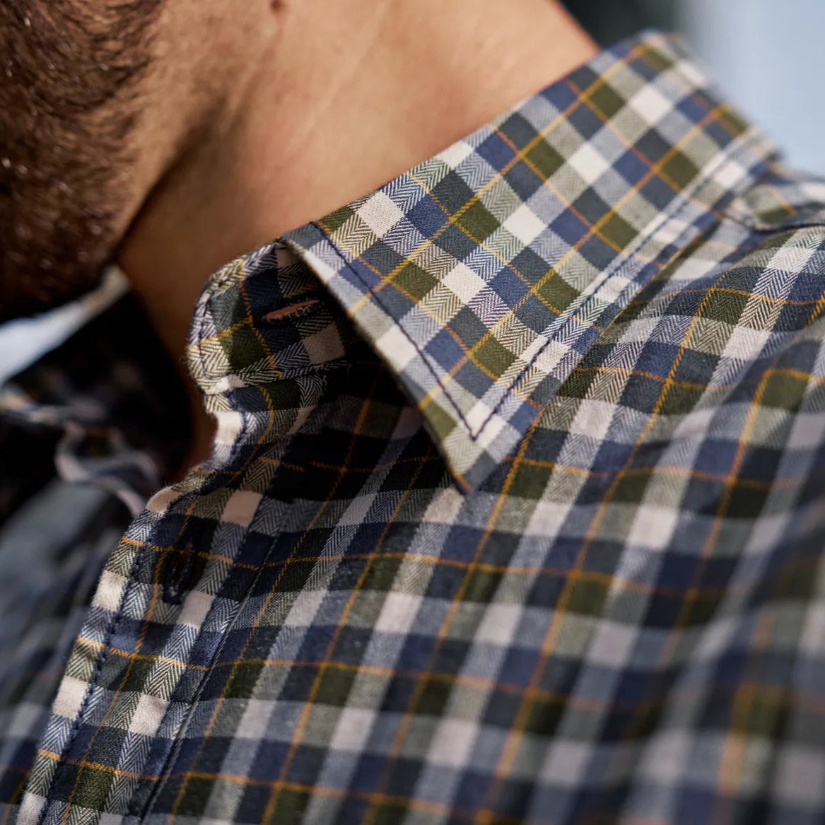 Härkila Fjell S/S-skjorte Naval Blue Check