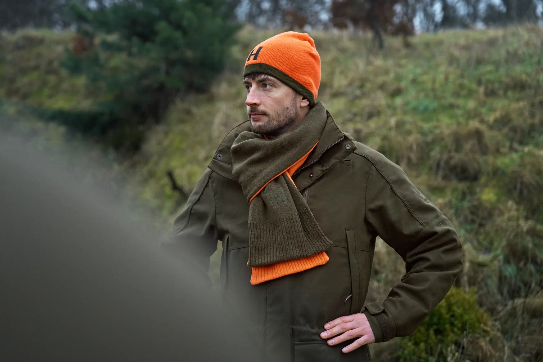 Härkila Reversible Hue Willow green/Orange