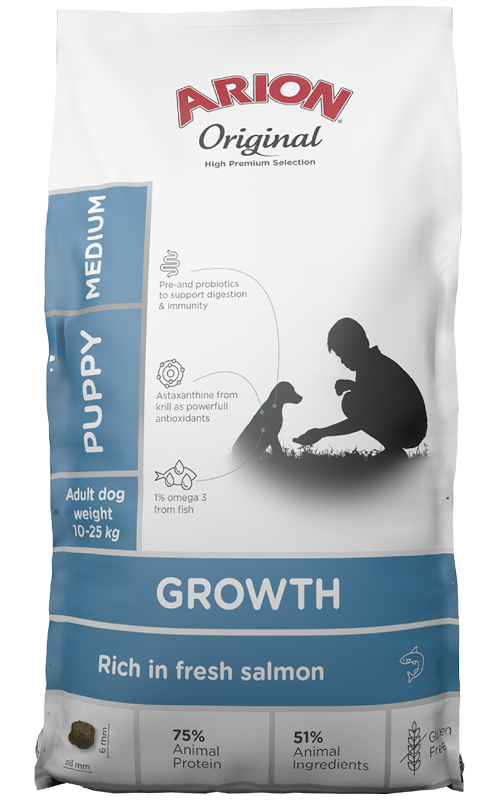 ARION ORIGINAL GROWTH FISH MEDIUM 12 KG