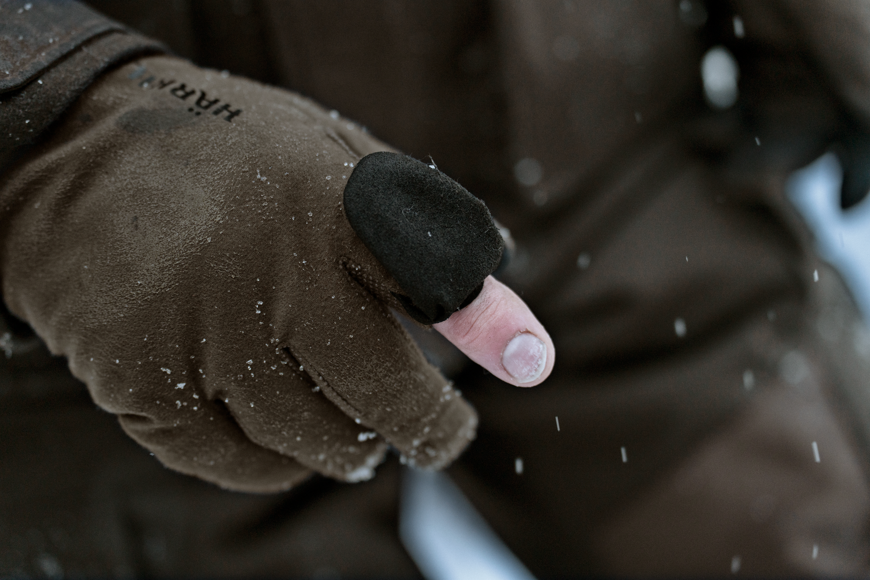 Garor HWS-handsker med foldbar finger Hunting green