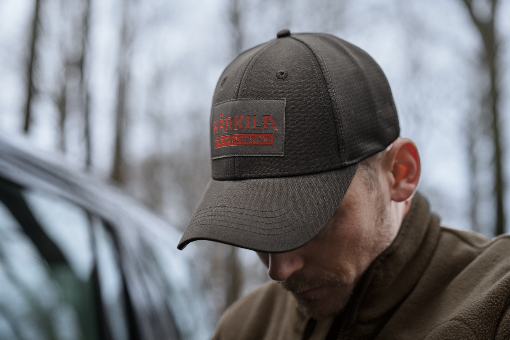 Härkila logo kasket Shadow brown
