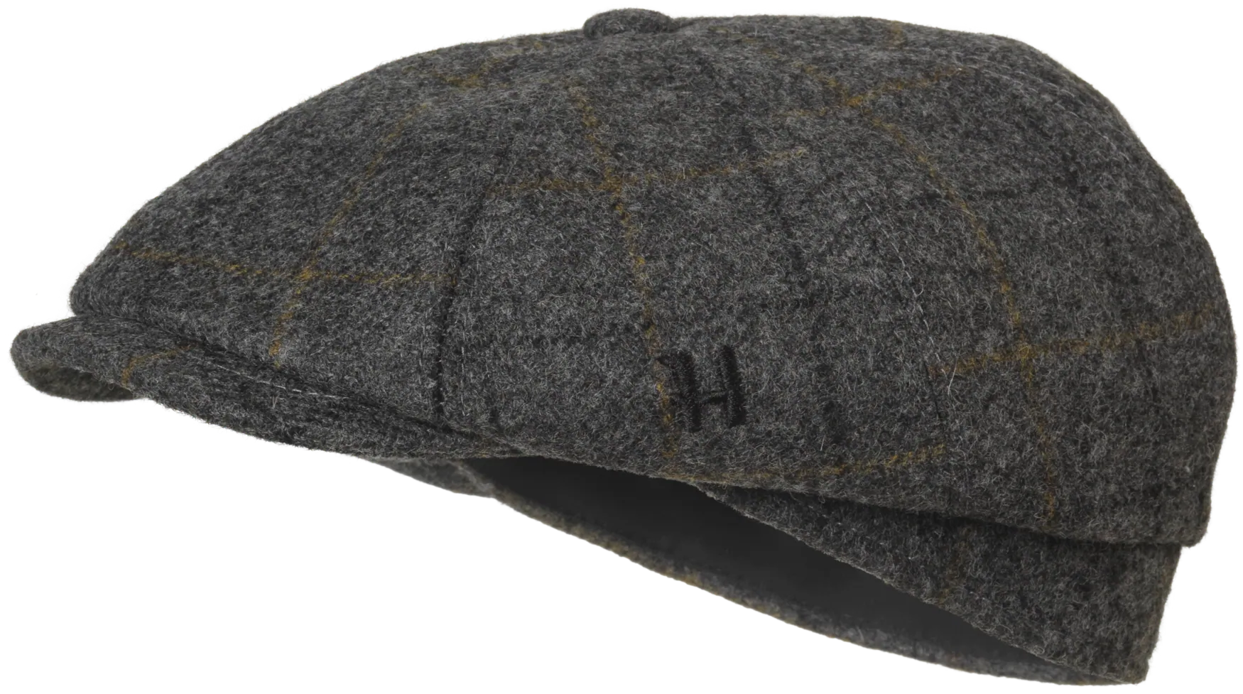 Benmore Baker Boy Cap Charcoal grey