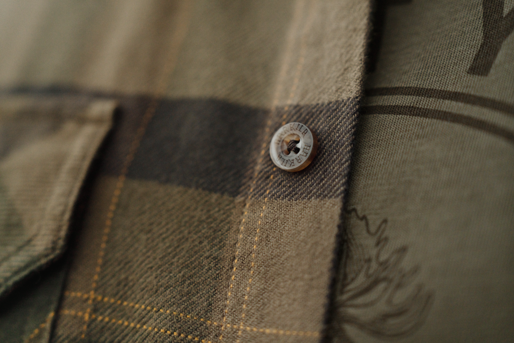 Asmund L/S skjorte Beech green check