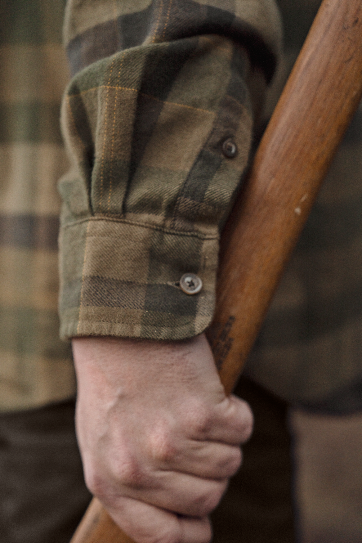 Asmund L/S skjorte Beech green check