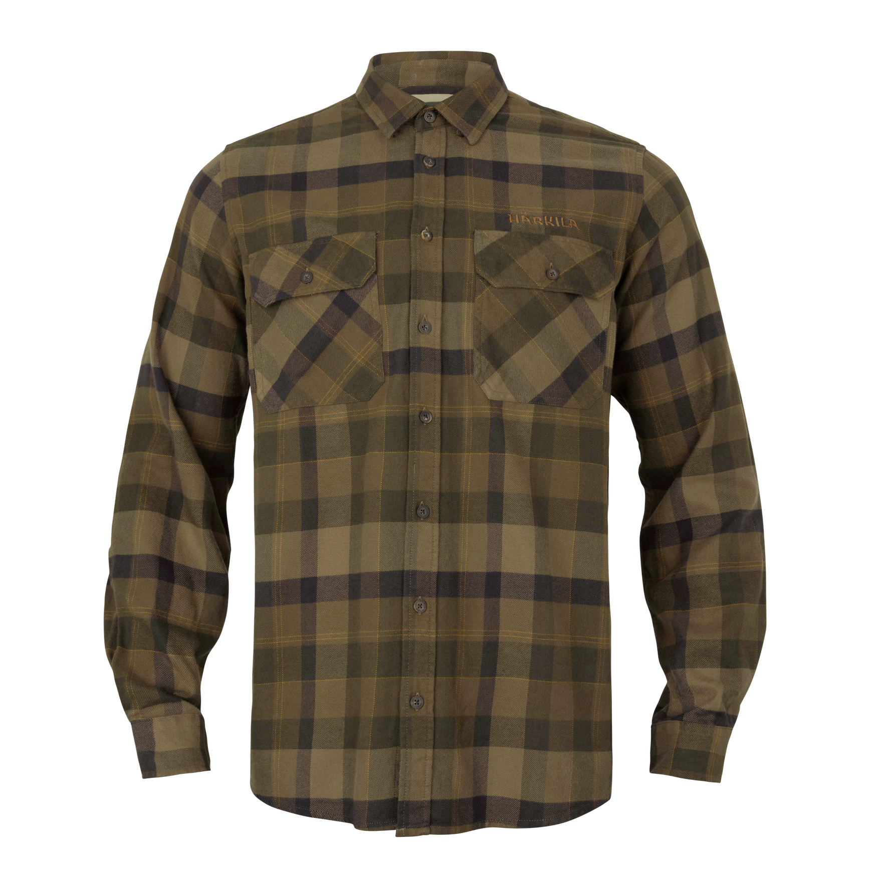 Asmund L/S skjorte Beech green check