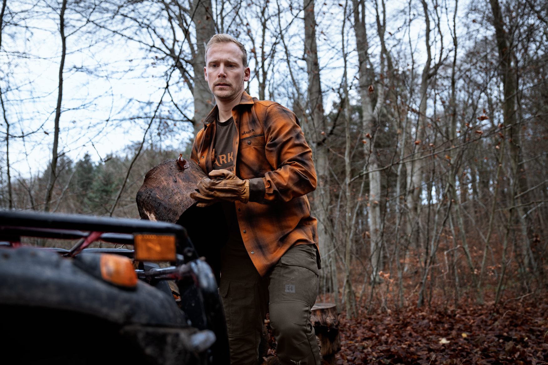 Folke L/S-skjorte Maple check