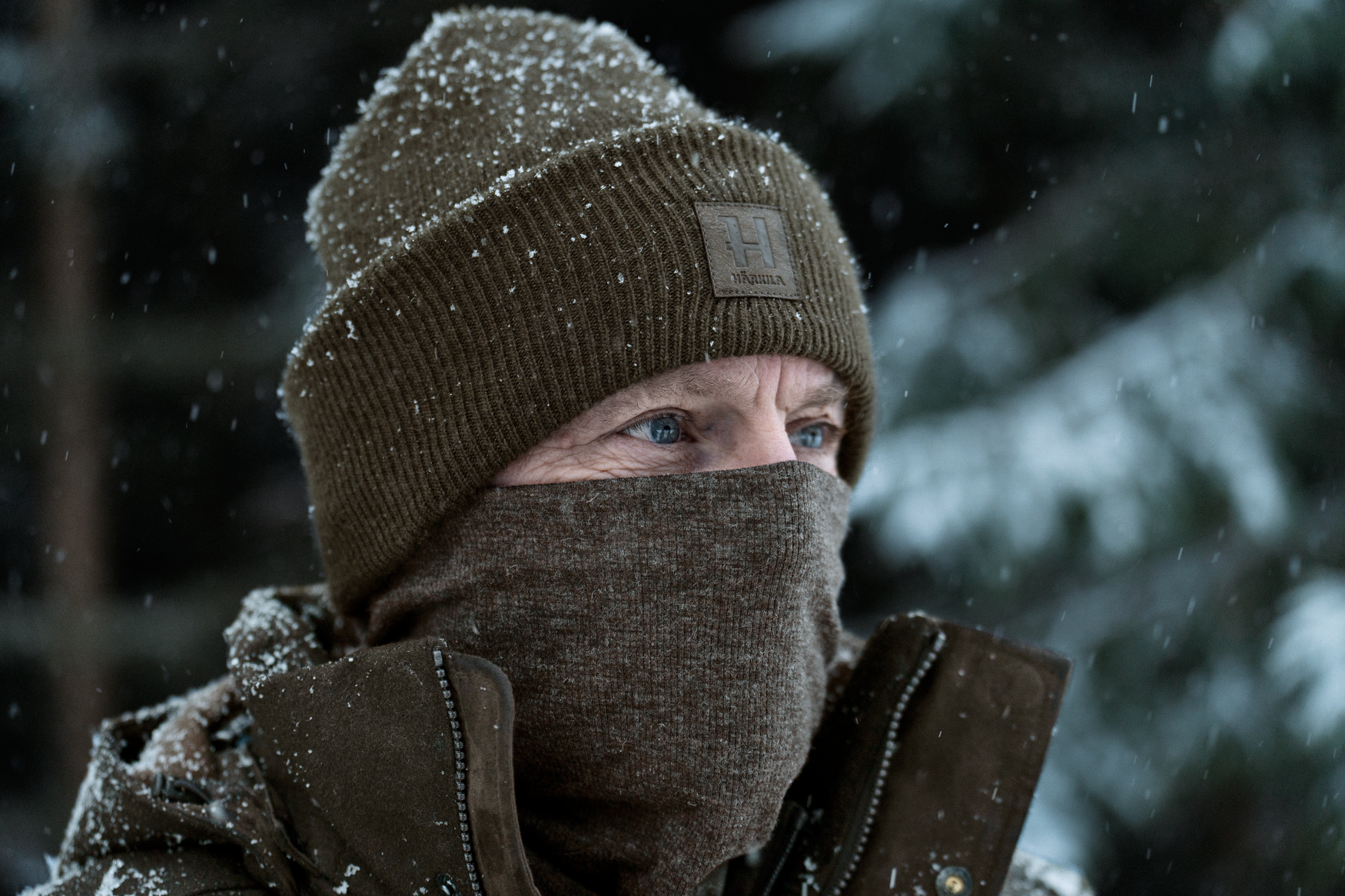 Kodiak CleverWool halsedisse Darkhunting green