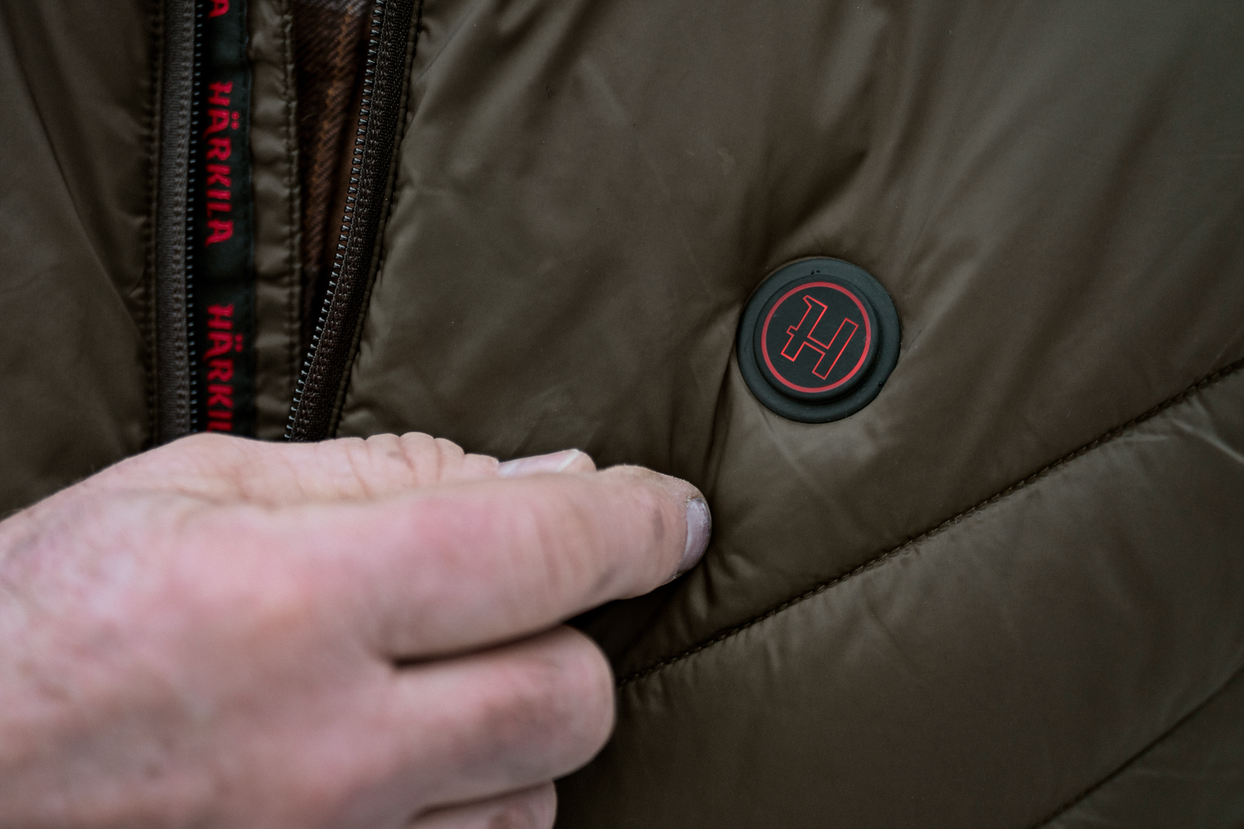 Härkila Heat Insulated vest Willowgreen/Shadow brown